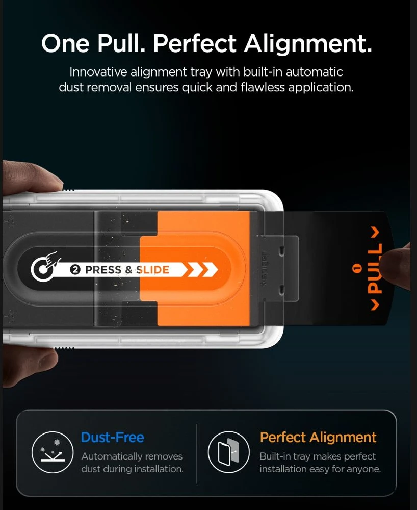 GRŪDINTAS STIKLAS Spigen GLAS.TR EZ FIT PRO 2-PACK Samsung Galaxy Z FOLD 7 / 8 ULTRA PRIVACY