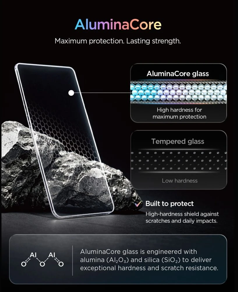 GRŪDINTAS STIKLAS Spigen GLAS.TR EZ FIT Pro HD AC 2-PACK iPhone 16 Pro / 17 / 17 Pro / 18 Pro SKAIDRUS