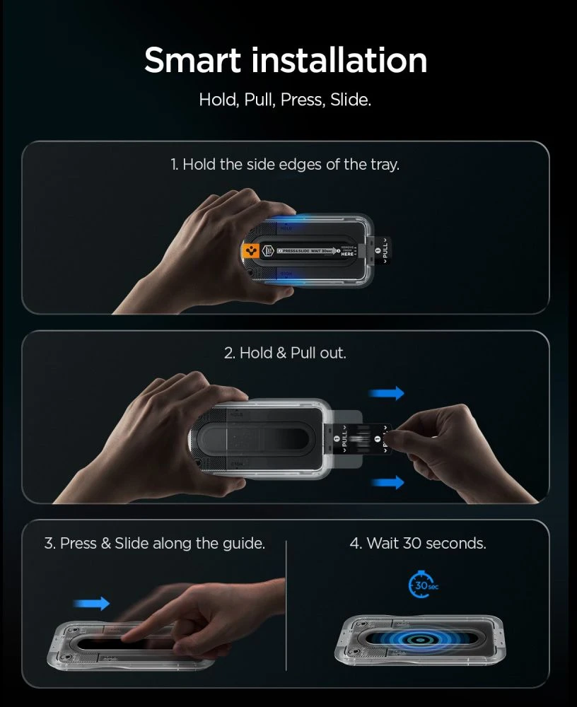 GRŪDINTAS STIKLAS Spigen GLAS.TR EZ FIT Pro AC Samsung Galaxy S26 FE SKAIDRUS