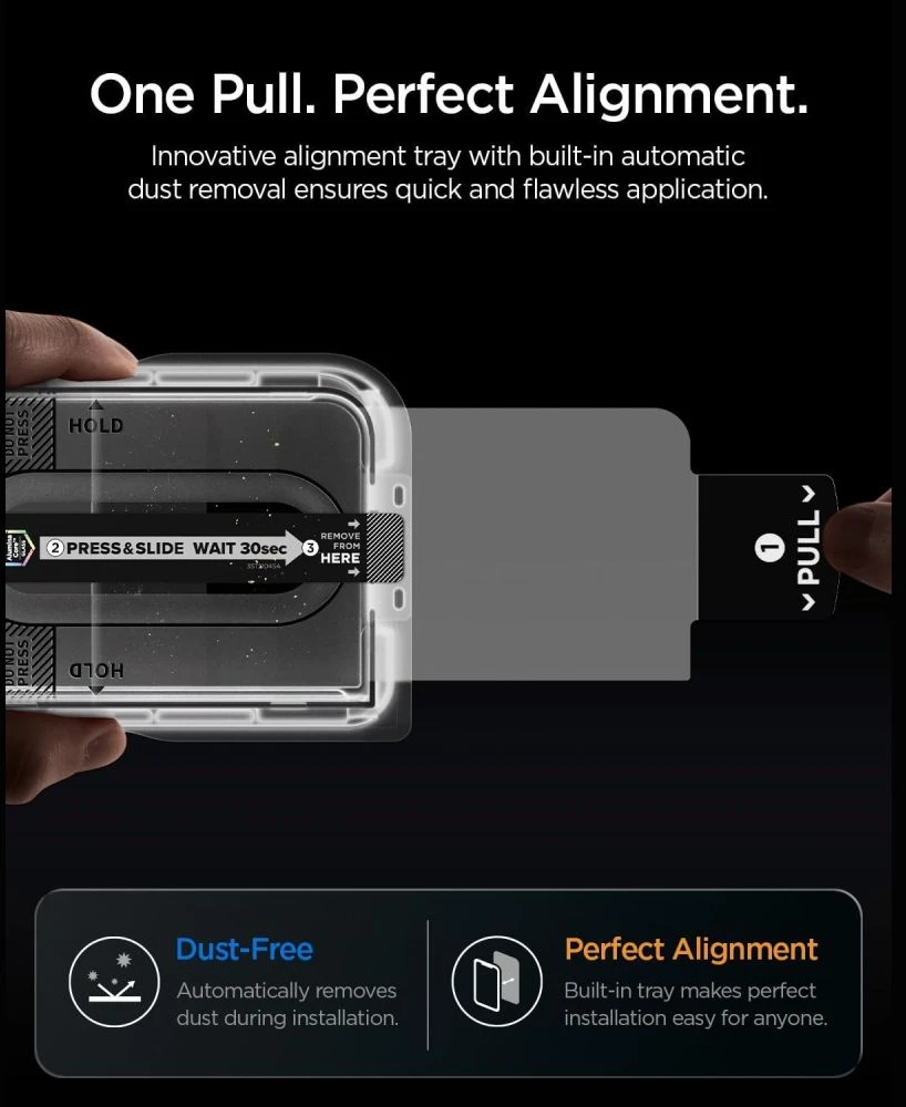 GRŪDINTAS STIKLAS Spigen GLAS.TR EZ FIT PRO HD AC 2-PACK IPHONE DUO CLEAR