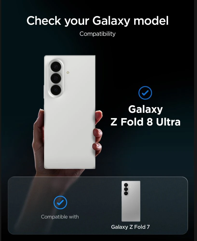 GRŪDINTAS STIKLAS Spigen GLAS.TR EZ FIT PRO 2-PACK Samsung Galaxy Z FOLD 7 / 8 ULTRA PRIVACY