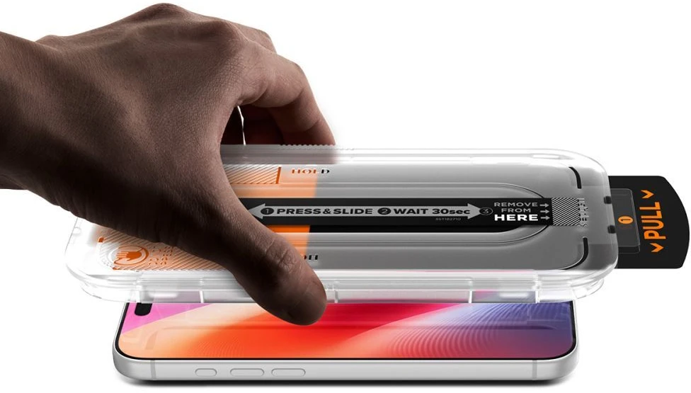 GRŪDINTAS STIKLAS Spigen GLAS.TR EZ FIT Pro HD AC 2-PACK iPhone 16 Pro / 17 / 17 Pro / 18 Pro SKAIDRUS