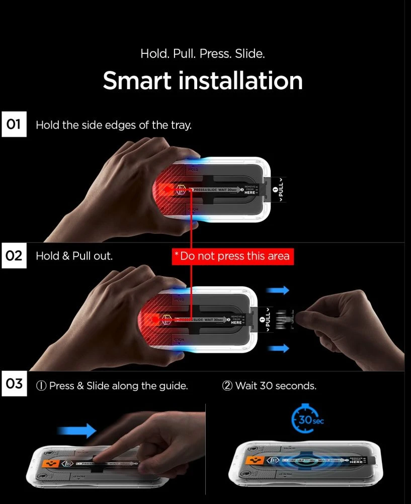 GRŪDINTAS STIKLAS Spigen GLAS.TR EZ FIT PRO AC HD 2-PACK NOTHING PHONE 4A SKAIDRUS