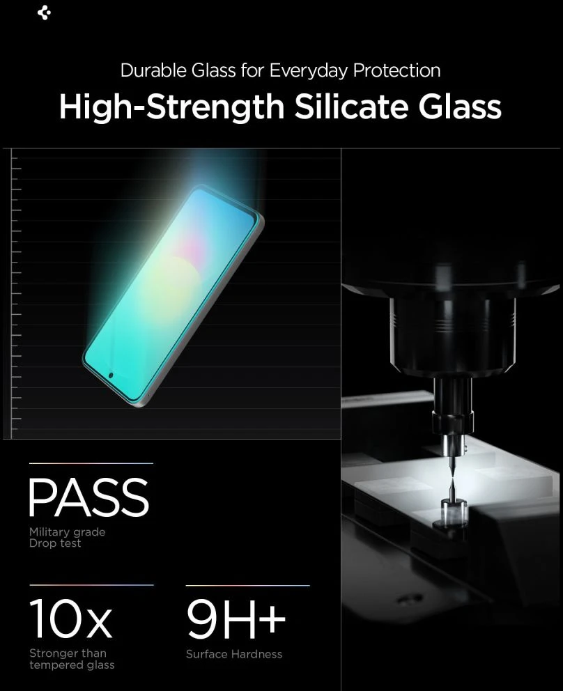 GRŪDINTAS STIKLAS SPIGEN GLAS.TR EZ FIT PRO 2-PACK SAMSUNG GALAXY A27 5G SKAIDRUS