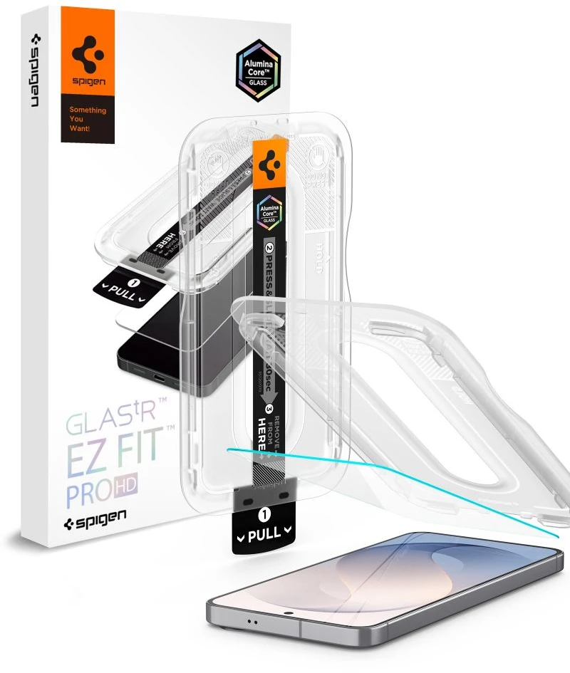 GRŪDINTAS STIKLAS Spigen GLAS.TR EZ FIT Pro AC Samsung Galaxy S26 FE SKAIDRUS
