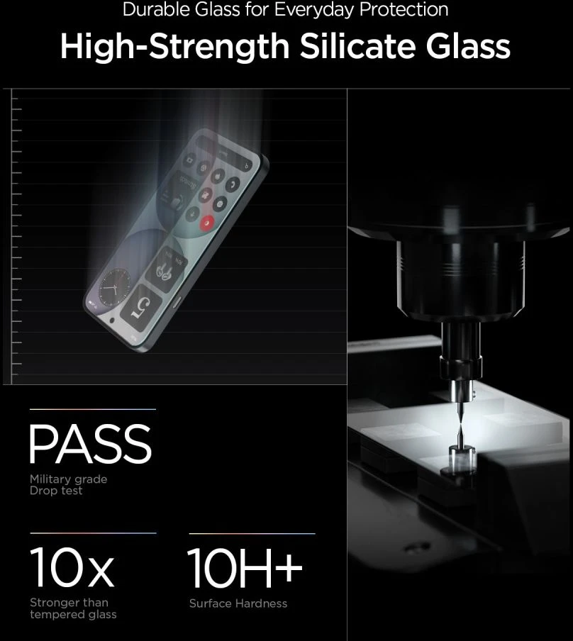 GRŪDINTAS STIKLAS Spigen GLAS.TR EZ FIT PRO AC HD 2-PACK NOTHING PHONE 4A SKAIDRUS