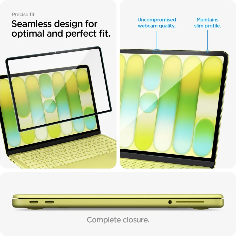 GRŪDINTAS STIKLAS SPIGEN GLAS.TR SLIM FC MACBOOK NEO 13 2026 Juodas