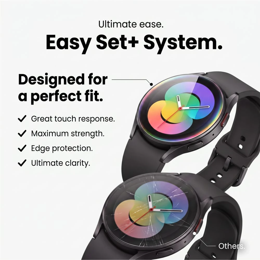 GRŪDINTAS STIKLAS Tech-Protect EASY SET+ 2-PACK SAMSUNG Samsung Galaxy WATCH ULTRA 2 2026 (47 MM) SKAIDRUS