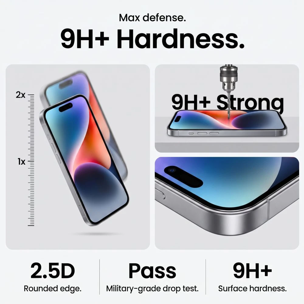 Grūdintas stiklas TECH-PROTECT QUICK SET+ 2-PACK GOOGLE PIXEL 9 PRO XL / 10 PRO XL / 11 PRO XL CLEAR