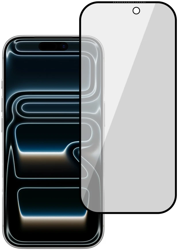 Grūdintas stiklas Tel Protect 10X Privacy DLC Diamond Coating, skirtas Iphone 18 Pro