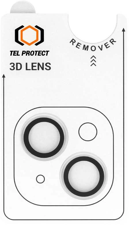 Grūdintas stiklas Tel Protect 3D Lens skirtas Apple iPhone 13/13 Mini skaidrus (objektyvui 2 vnt)