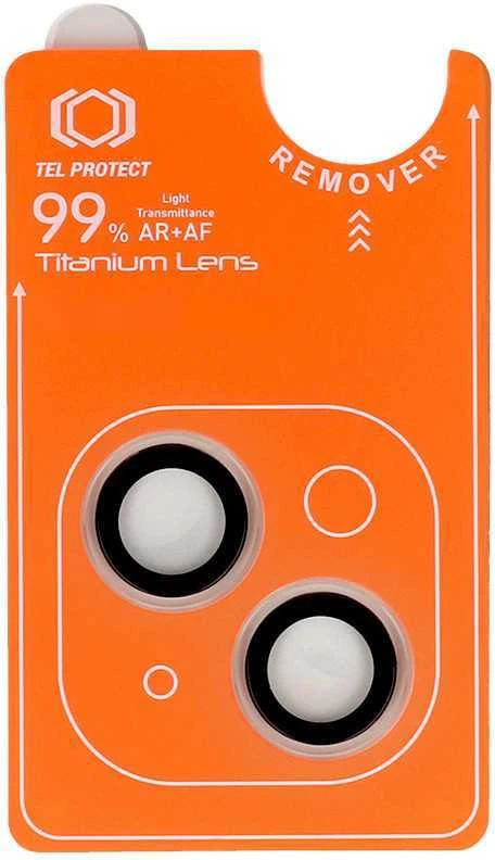 Apsauginis stiklas Tel Protect Titanium Lens 99% AR į aparat skirtas Apple iPhone 14/14 Plus/16e transparent (2 vnt)