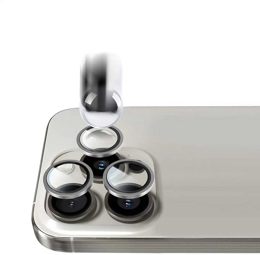 Grūdintas stiklas Tel Protect Titanium Lens 99% AR skirtas Samsung Galaxy S25 Plus skaidrus (objektyvui 3 vnt)