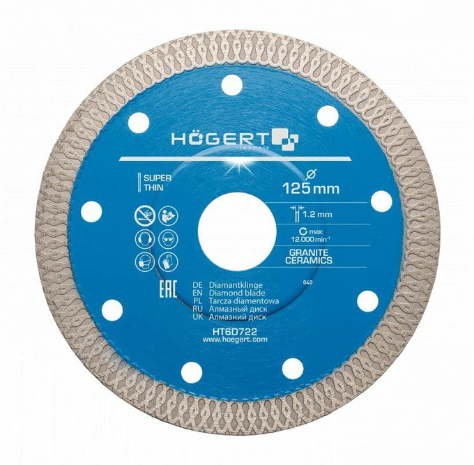 GTV HOGERT DIAMOND DISKAS 125mm KERAMIKAI