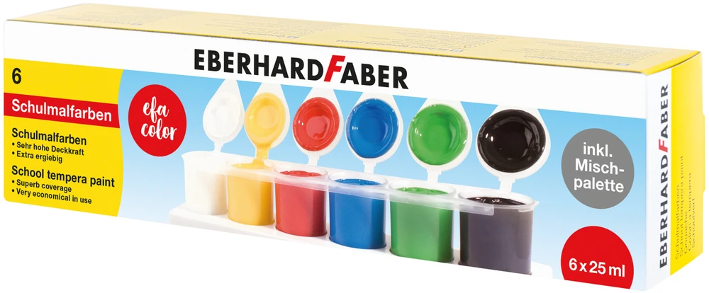 Guašas EberhardFaber, 25ml, 6 spalvų