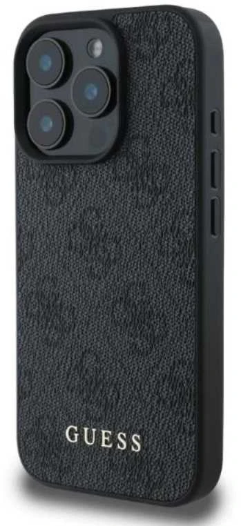 Guess GUHCP16XG4GFGR Apple iPhone 16 Pro Max 6.9″ juodos spalvos kietas dėklas 4G Classic