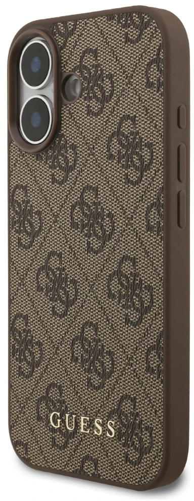 Guess 4G Classic Dėklas iPhone 17 rudos spalvos