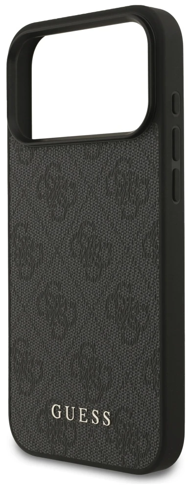 Guess 4G Classic dėklas skirtas Apple iPhone 17 Pro Max juodos spalvos