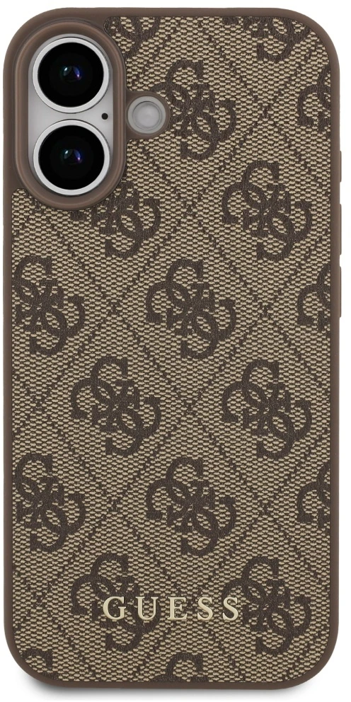 Guess 4G Classic Dėklas iPhone 17 rudos spalvos