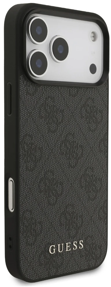 Guess 4G Classic dėklas skirtas Apple iPhone 17 Pro Max juodos spalvos