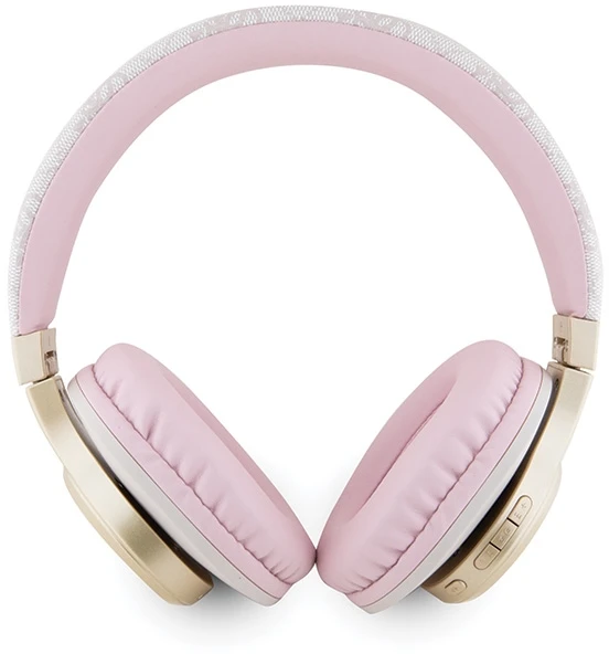 Guess Bluetooth on-ear ausinės GUBH604GEMP rožinė 4G Script