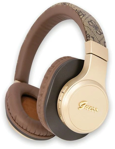 Guess Bluetooth on-ear ausinės GUBH604GEMW ruda 4G Script