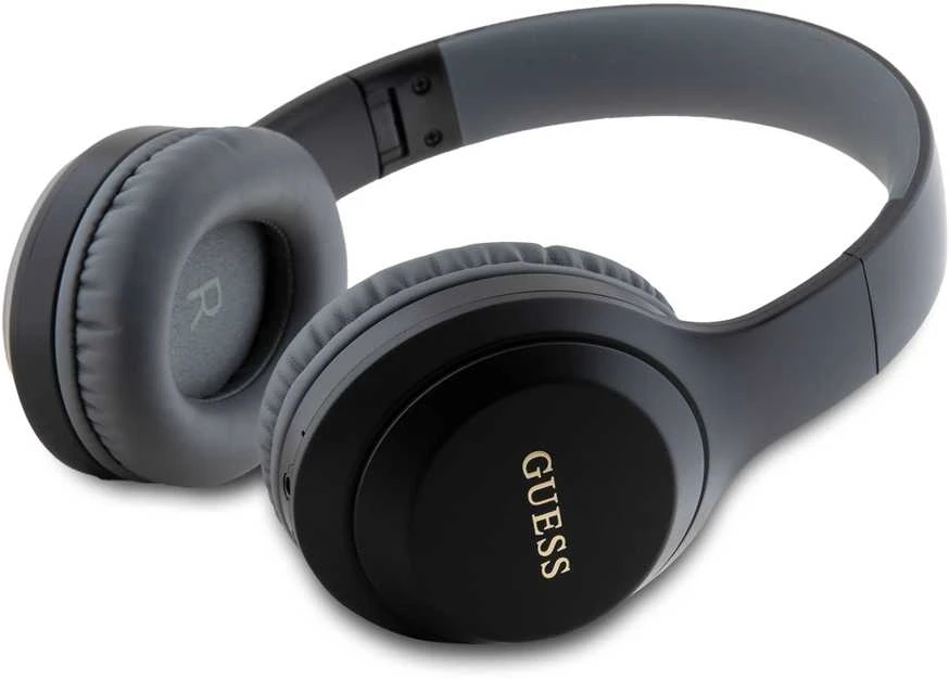 Guess Classic Sidabrinis Logo belaidės ausinės juodos spalvos