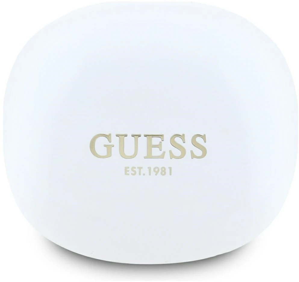 Ausinės TWS Guess Flat Classic Logo Electroplated baltas