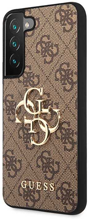 Dėklas GUESS GUHCS23S4GBBR S23 S911 BRONZE/BROWN HARDCASE 4G BIG METAL LOGO