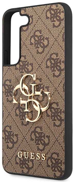 Dėklas GUESS GUHCS23S4GBBR S23 S911 BRONZE/BROWN HARDCASE 4G BIG METAL LOGO
