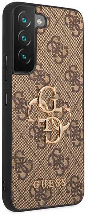 Dėklas GUESS GUHCS23S4GBBR S23 S911 BRONZE/BROWN HARDCASE 4G BIG METAL LOGO