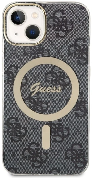 Dėklas Guess GUHMP14MH4STK iPhone 14 Plus/ 15 Plus 6.7" juoda/juodas hardcase 4G MagSafe