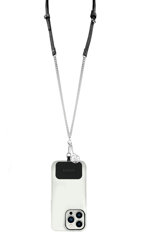 Dėklas Guess GUOUC4MG4EK Universal CBDY strap juodos spalvos 4G Chain