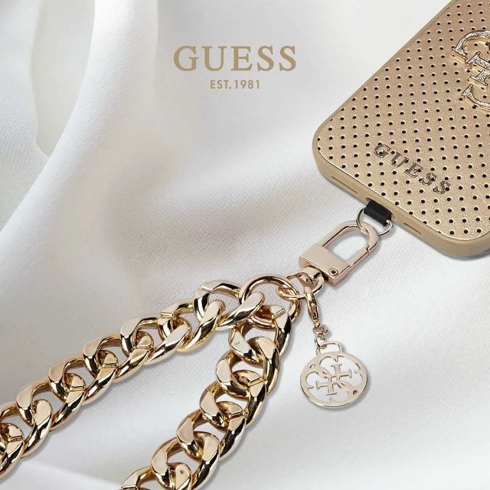 Guess universalus rankinis dirželis 4G Charm Gold