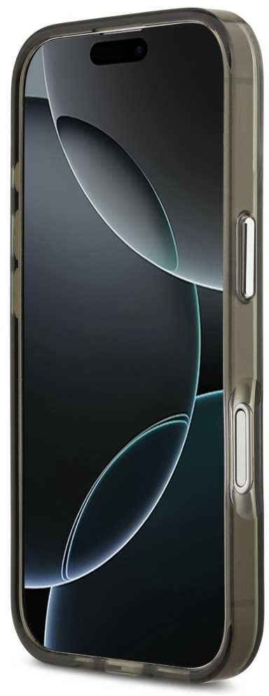 Guess IML Gradient Triangle Logo MagSafe dėklas skirtas Apple iPhone 17 khaki