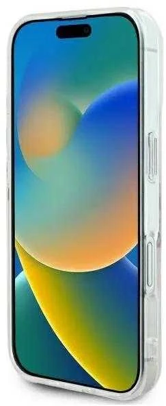 Guess GUHCP16SHCHGSPT iPhone 16 6.1″ skaidrus kietas dėklas IML Heart