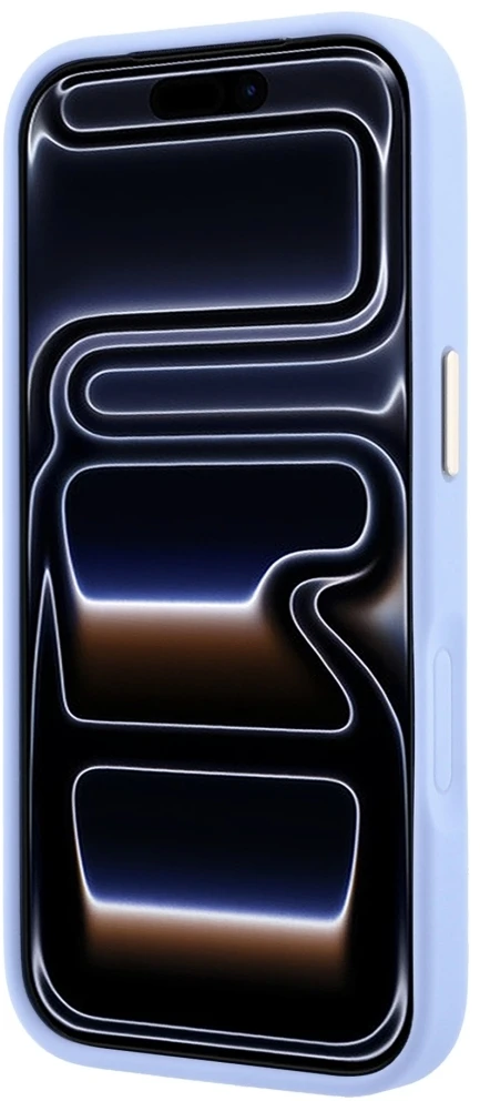 Guess Peony 4G Small Logo MagSafe dėklas, skirtas iPhone 18 Pro Max / 17 Pro Max, šviesiai mėlynas