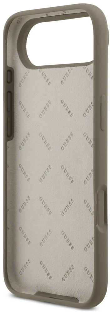 „Guess“ silikoninis „Big 4G Script“ dėklas, skirtas „iPhone Air“ – rudas
