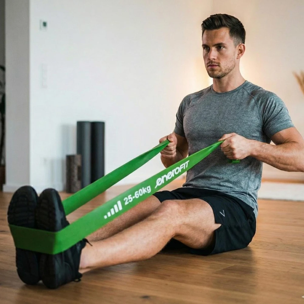 Žalia guminė juosta 25–60 kg Enero Fit