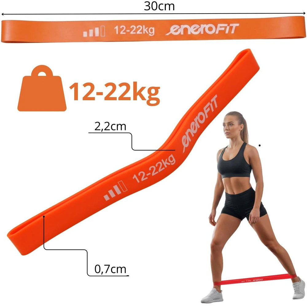 Enero Pasipriešinimo guma Eb Fit 60 cm, lengvas pasipriešinimas