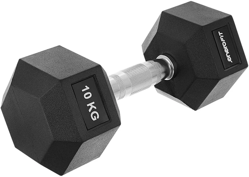 Guminis hantelis 10 kg ENERO FIT