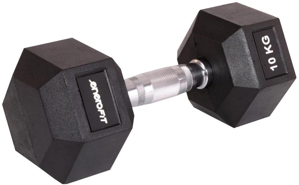 Guminis hantelis 10 kg ENERO FIT