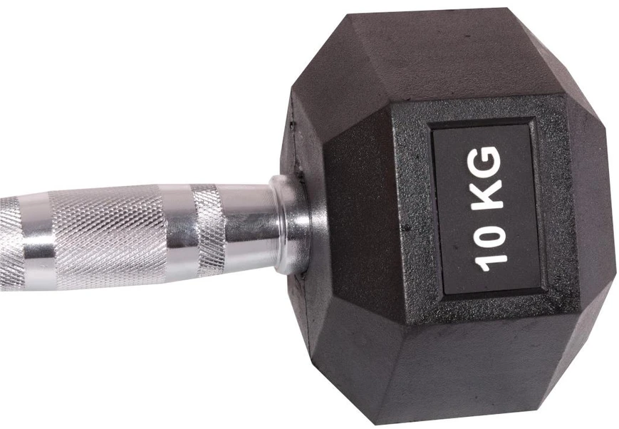 Guminis hantelis 10 kg ENERO FIT