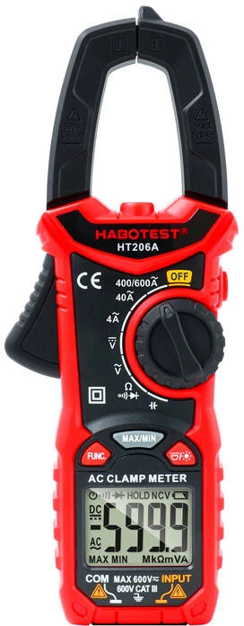 Srovės AC matavimo replės Habotest HT206A
