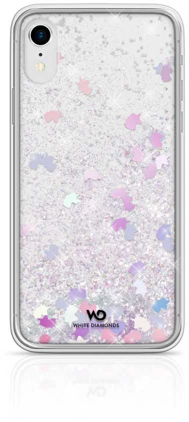 HAMA Baltas DIAMONDS SPARKLE DĖKLAS IPHONE XR VIENARAGIAMS