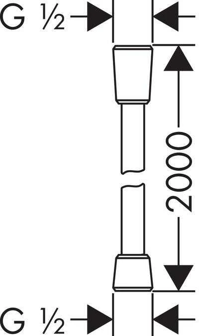 Hansgrohe ISIFLEX 2.0 chromas d.zarn HG#28274000