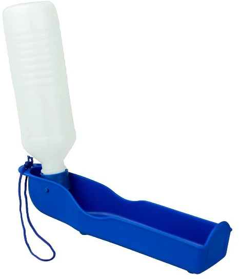 Happet Kelioninis butelis šunims (mėlynas) 500ml