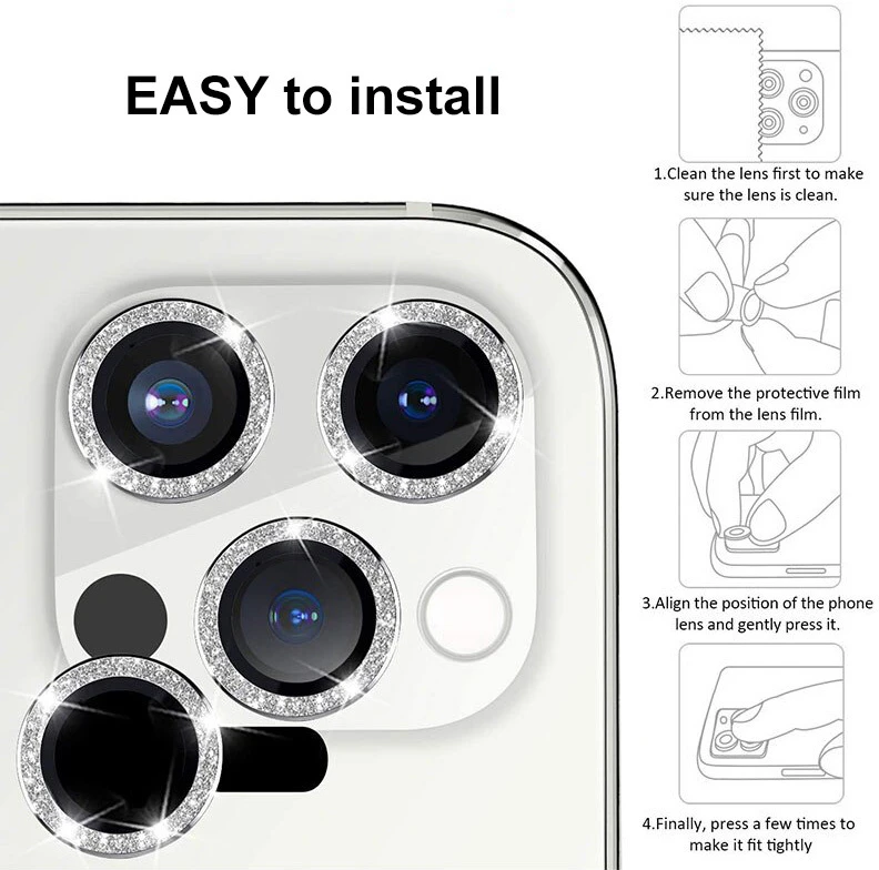 Fusion Accessories Hartowane szkło HARD DIAMOND na aparat (LENS) do Iphone 18 Pro/18 Pro Max juoda (objektyvas 3 sztuki)
