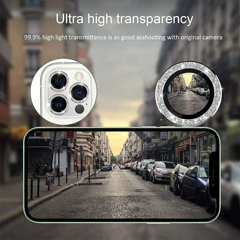 Fusion Accessories Hartowane szkło HARD DIAMOND na aparat (LENS) do Iphone 18 Pro/18 Pro Max juoda (objektyvas 3 sztuki)