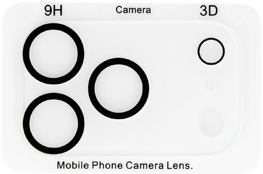 Fusion Accessories Grūdintas stiklas HARD SILK PRINT fotoaparatui (LENS), skirtas iPhone 18 Pro Max (blokas)